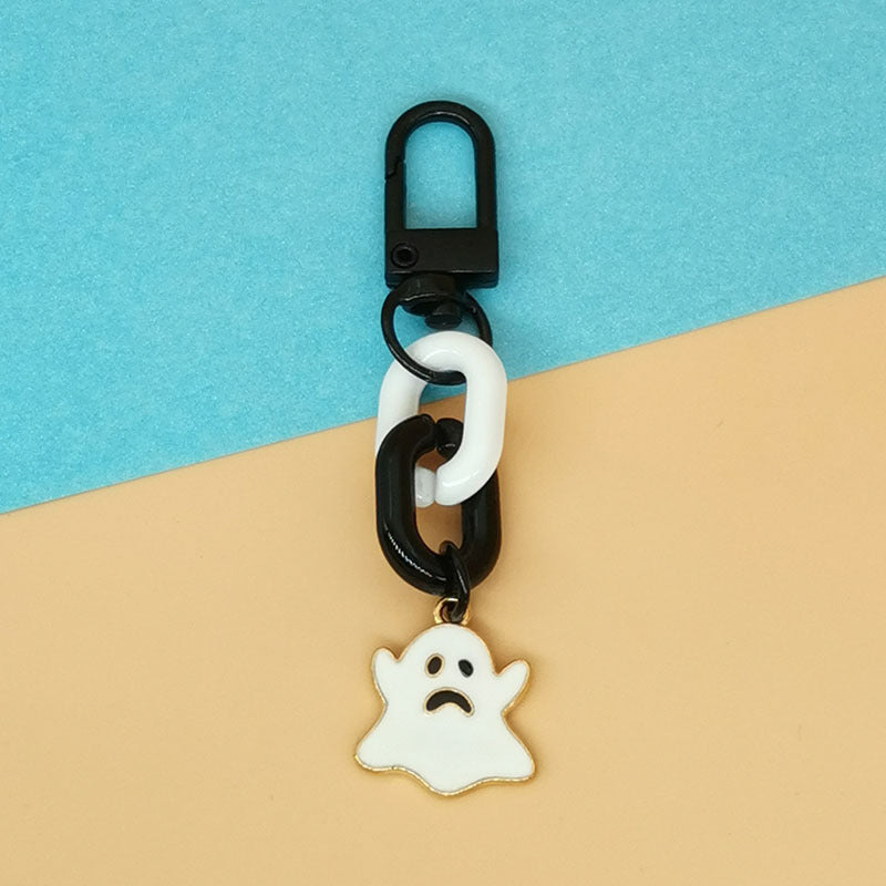 Wholesale Halloween Pumpkin Skull Bat Ghost Alloy Keychain
